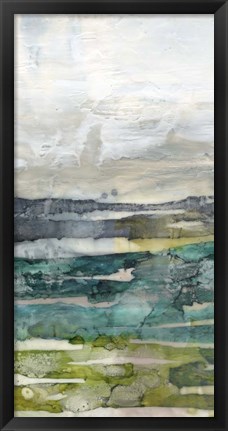 Framed Crackled Marshland II Print