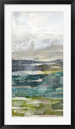 Framed Crackled Marshland II Print