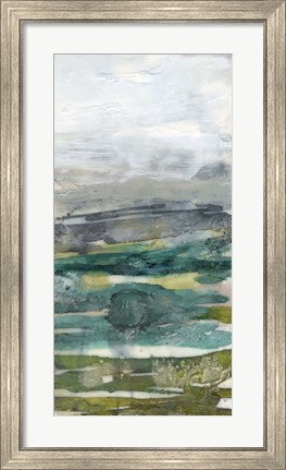 Framed Crackled Marshland III Print
