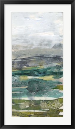 Framed Crackled Marshland III Print