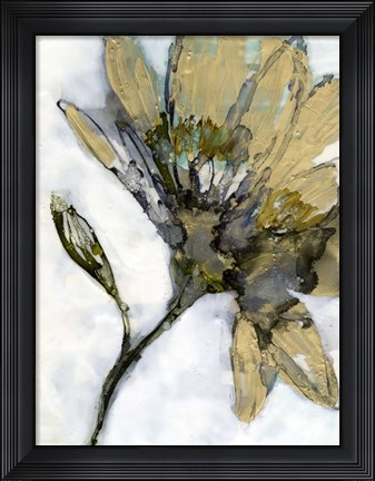 Framed Flower Alloy I Print