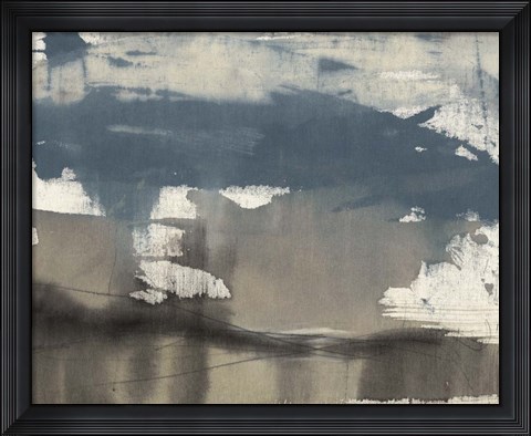 Framed Kinetic Coastline I Print