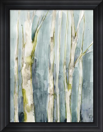 Framed Treeline Watercolor II Print