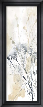 Framed Wildflower Line Contour I Print