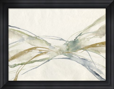 Framed Watercolor Waves II Print