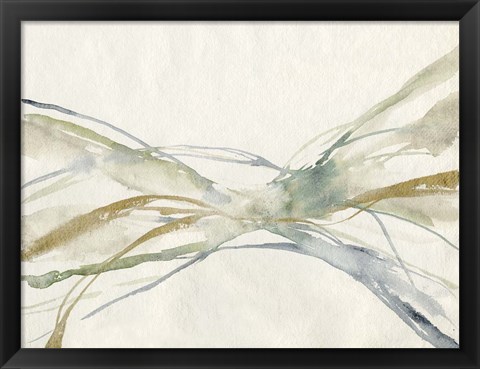 Framed Watercolor Waves II Print