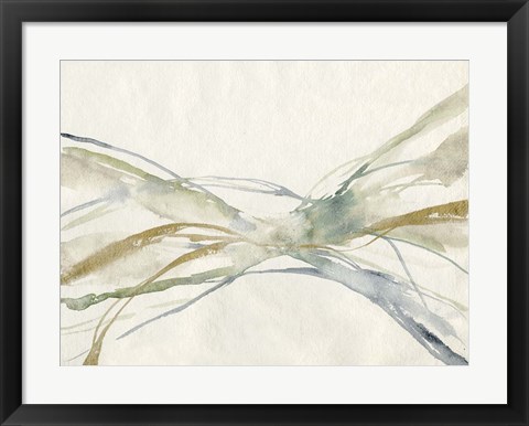 Framed Watercolor Waves II Print