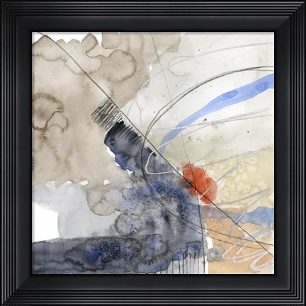 Framed Abstract Coordinates III Print