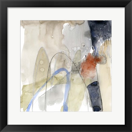 Framed Abstract Coordinates IV Print