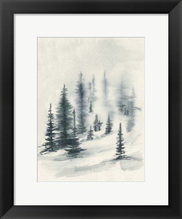 Framed Misty Winter II Print