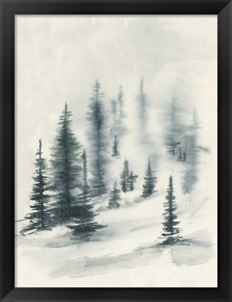 Framed Misty Winter II Print