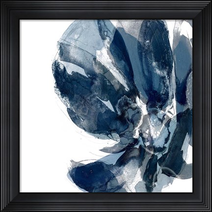 Framed Blue Exclusion I Print