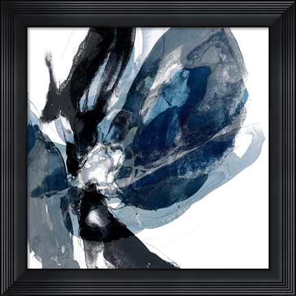 Framed Blue Exclusion III Print