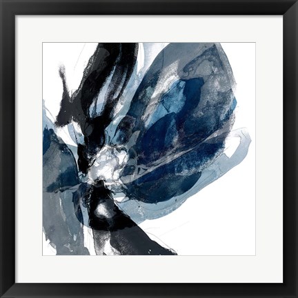 Framed Blue Exclusion III Print