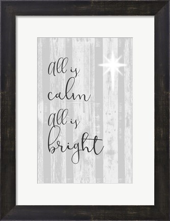 Framed Blessed Christmas II Print