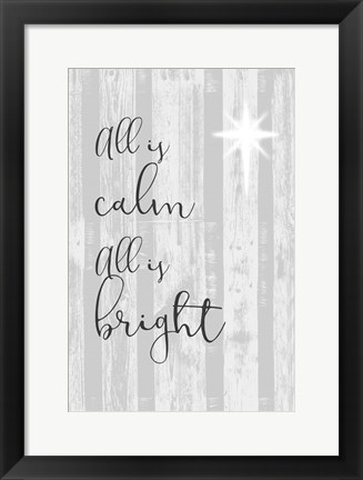 Framed Blessed Christmas II Print