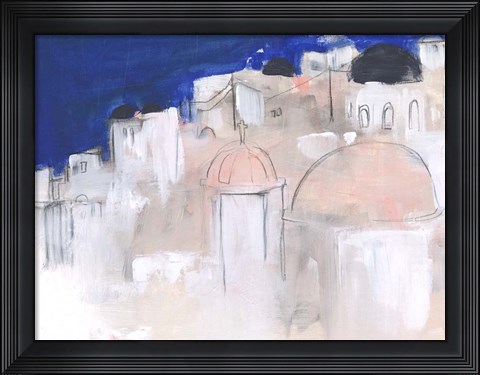 Framed Mediterranean Blue II Print