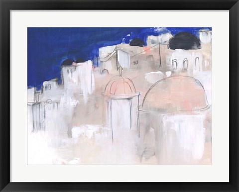 Framed Mediterranean Blue II Print