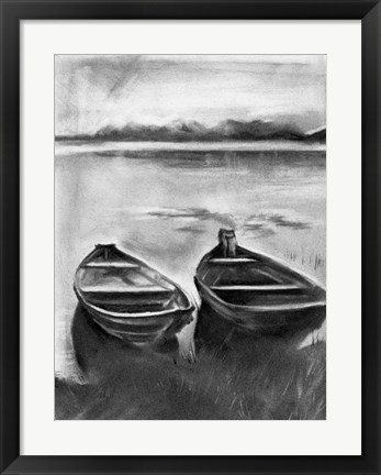 Framed Bateau Noir II Print