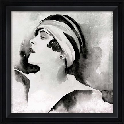 Framed Les Yeux Noir II Print