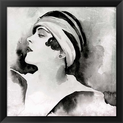 Framed Les Yeux Noir II Print