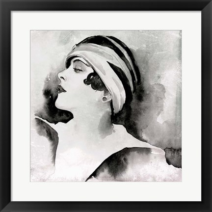 Framed Les Yeux Noir II Print