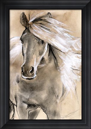 Framed Sketched Horse I Print