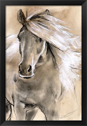 Framed Sketched Horse I Print