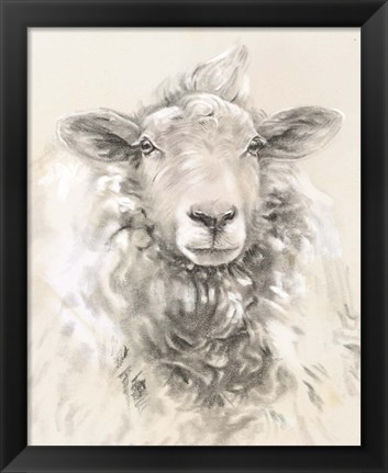 Framed Sketched Farm Portraits I Print