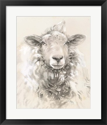 Framed Sketched Farm Portraits I Print