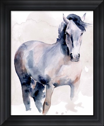 Framed Horse in Watercolor I Print