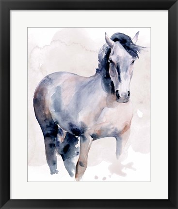 Framed Horse in Watercolor I Print