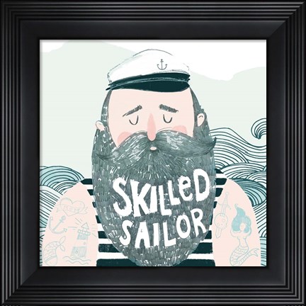 Framed Skilled Sailor I Print