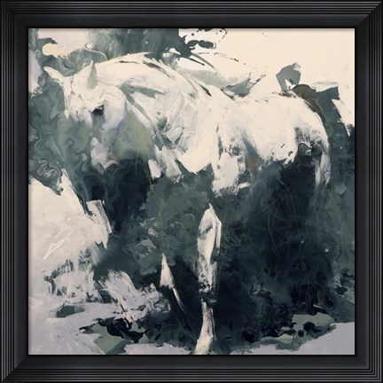 Framed Study in Green Print