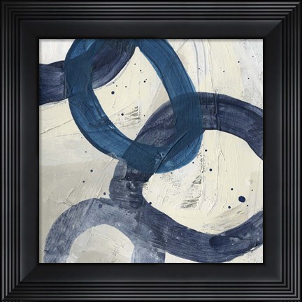 Framed Blue System II Print