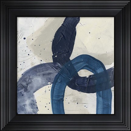 Framed Blue System III Print