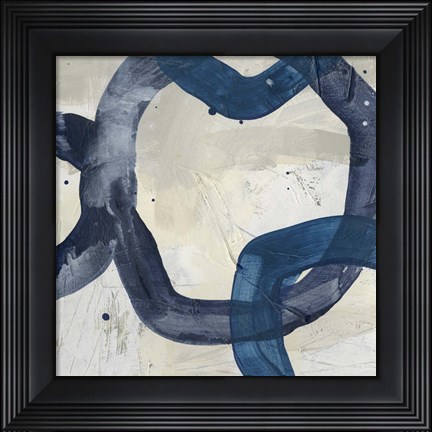 Framed Blue System VI Print