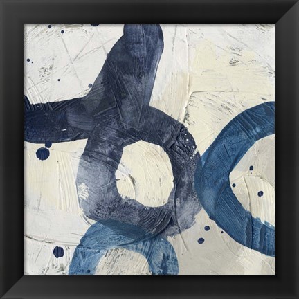 Framed Blue System VIII Print