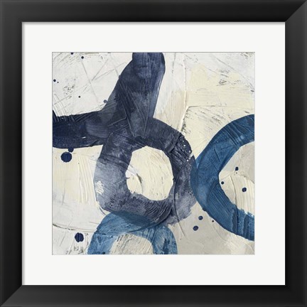 Framed Blue System VIII Print