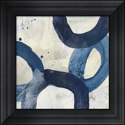 Framed Blue System IX Print