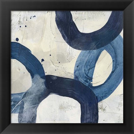 Framed Blue System IX Print