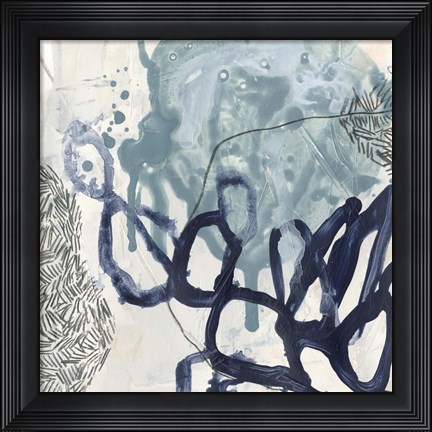 Framed Blue Slate II Print