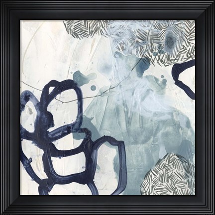 Framed Blue Slate IV Print