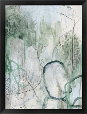 Framed Verdigris Fresco II Print