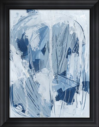 Framed Blue Falls II Print