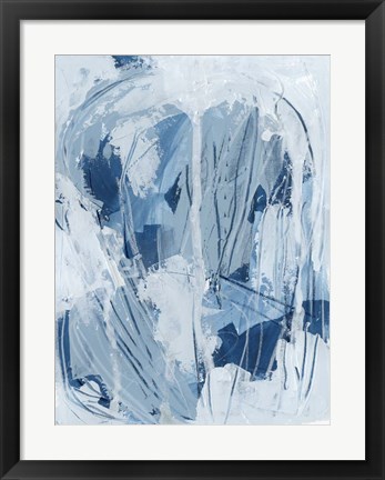 Framed Blue Falls II Print