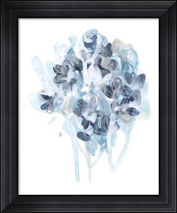 Framed Bluescale Flora II Print