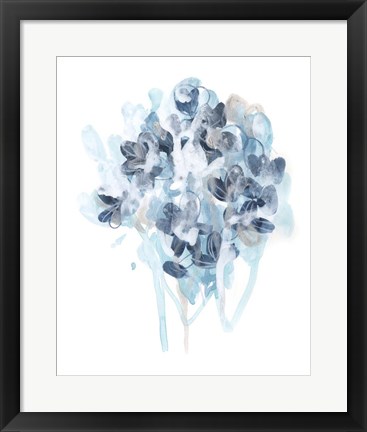 Framed Bluescale Flora II Print