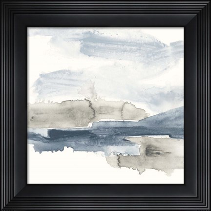 Framed Shoreline Blues I Print