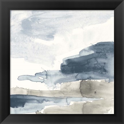 Framed Shoreline Blues VI Print